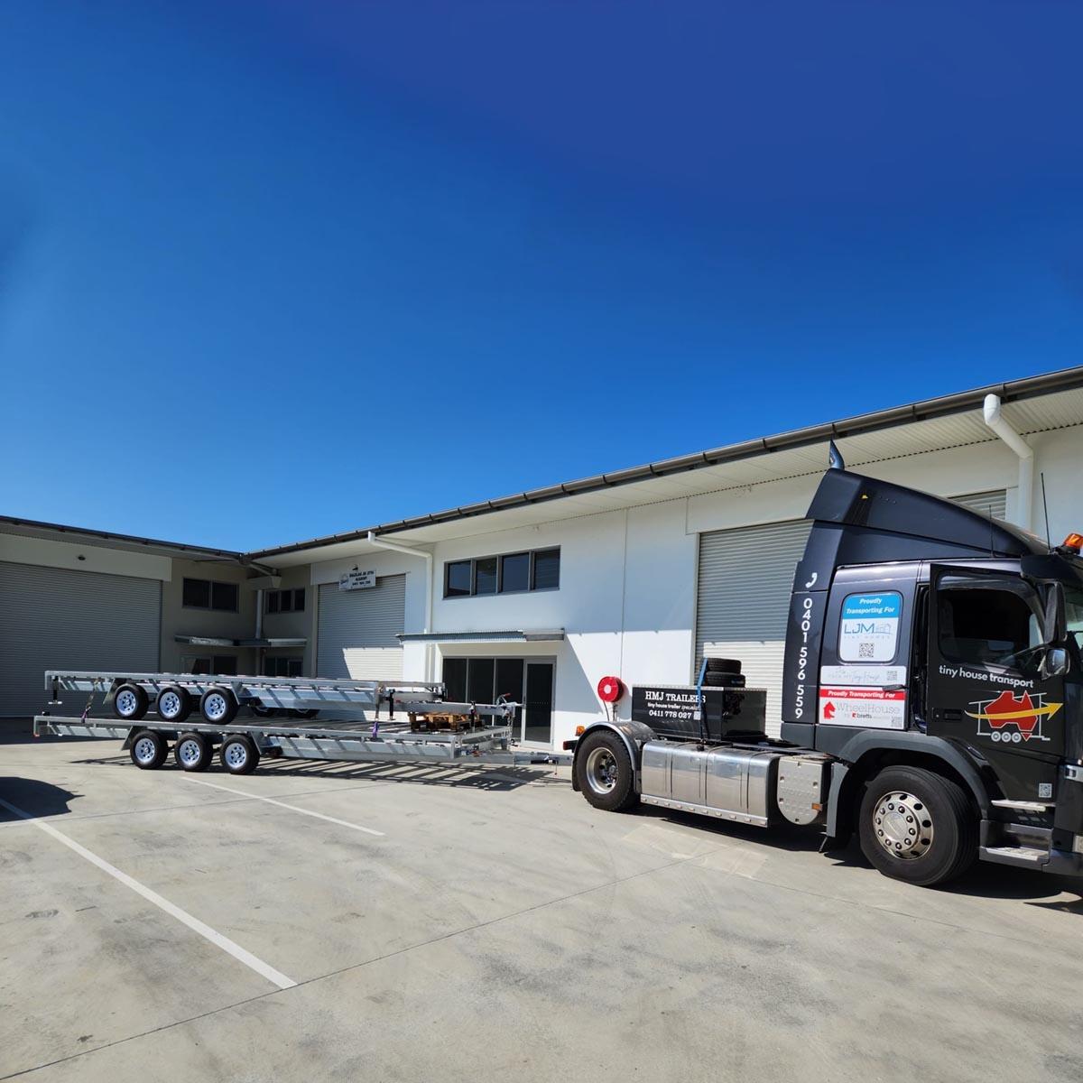 HMJ Trailers delivered to Woolgoolga NSW to start their future as Tiny Homes